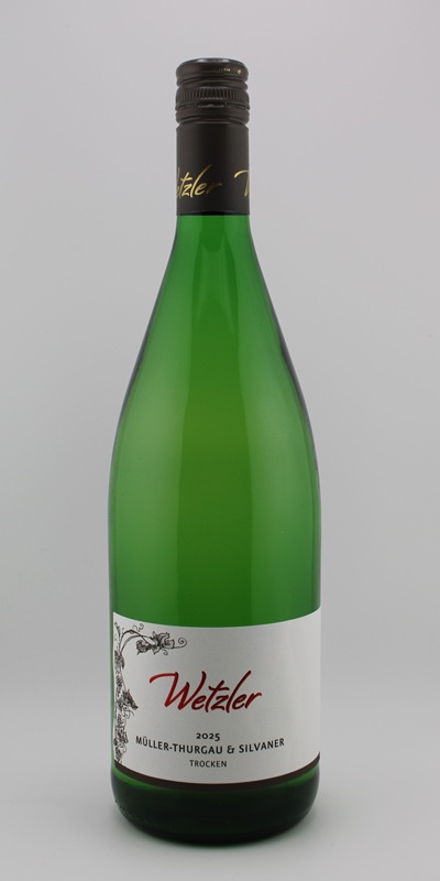 <br>2025 Müller-Thurgau + Silvaner 1,0 l trocken<br>