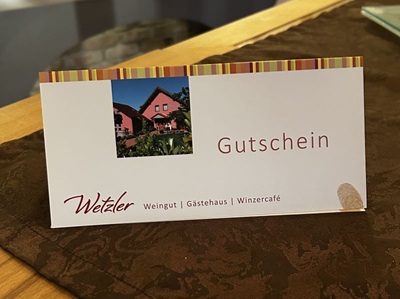 <br>Geschenkgutschein im Wert von 50€<br>